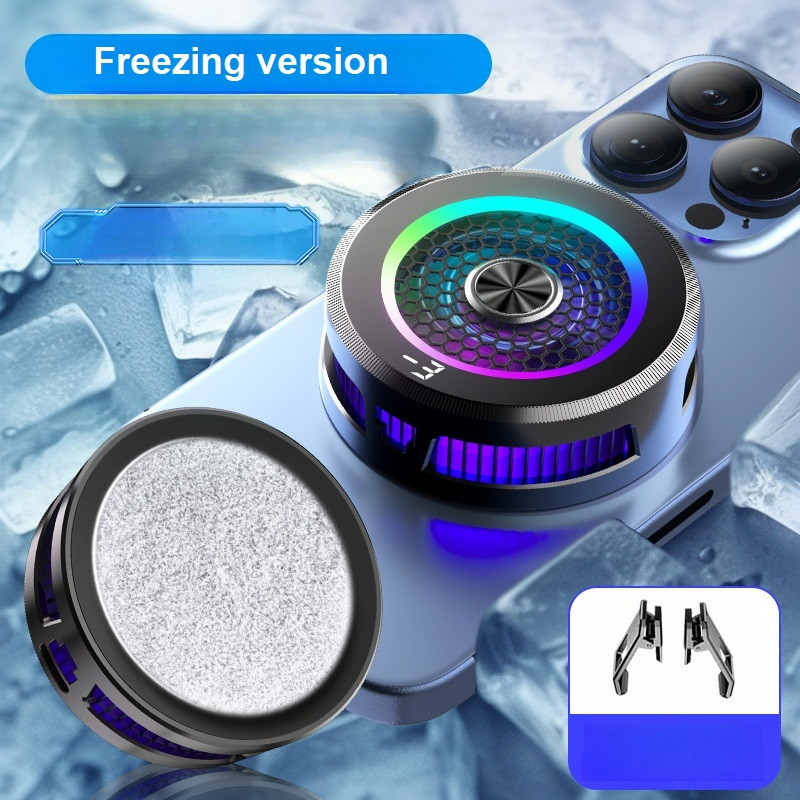 15W de mare putere AL19 Semiconductor Răcire Telefon Radiator Radiator Îngheț Rece LED Colorat Afișaj Temperatură cu zgomot redus