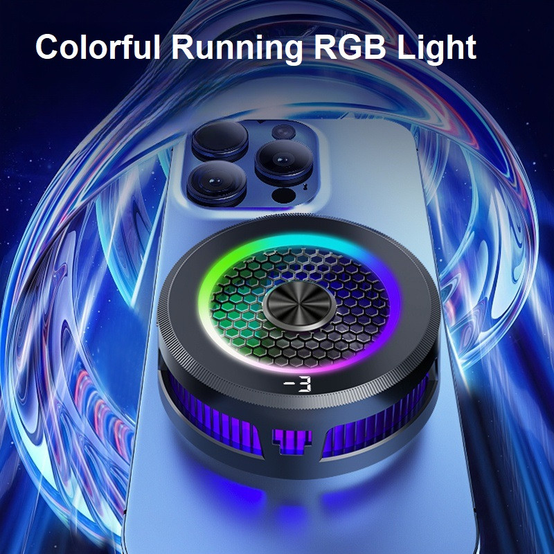 15W de mare putere AL19 Semiconductor Răcire Telefon Radiator Radiator Îngheț Rece LED Colorat Afișaj Temperatură cu zgomot redus