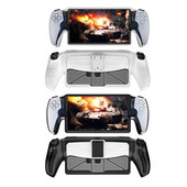 Triecienizturīgs TPU aizsargapvalka korpuss ar statīva spēļu konsoles kontroliera uzmavu, kas aizsargā pret nokrišanu paredzētu spēļu konsoles vāciņu PS5 portālam