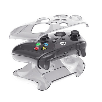 Прозрачен кристален геймпад, защитен твърд калъф, черупка на дръжката на контролера за игри за Xbox Series X Gaming Accessoires