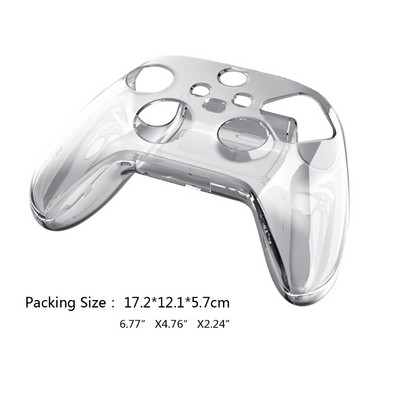 Carcasă rigidă de protecție pentru gamepad din cristal transparent, carcasă pentru mâner pentru controler de jocuri pentru accesorii de jocuri Xbox Series X
