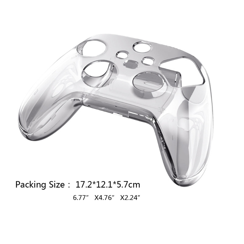 Carcasă rigidă de protecție pentru gamepad din cristal transparent, carcasă pentru mâner pentru controler de jocuri pentru accesorii de jocuri Xbox Series X