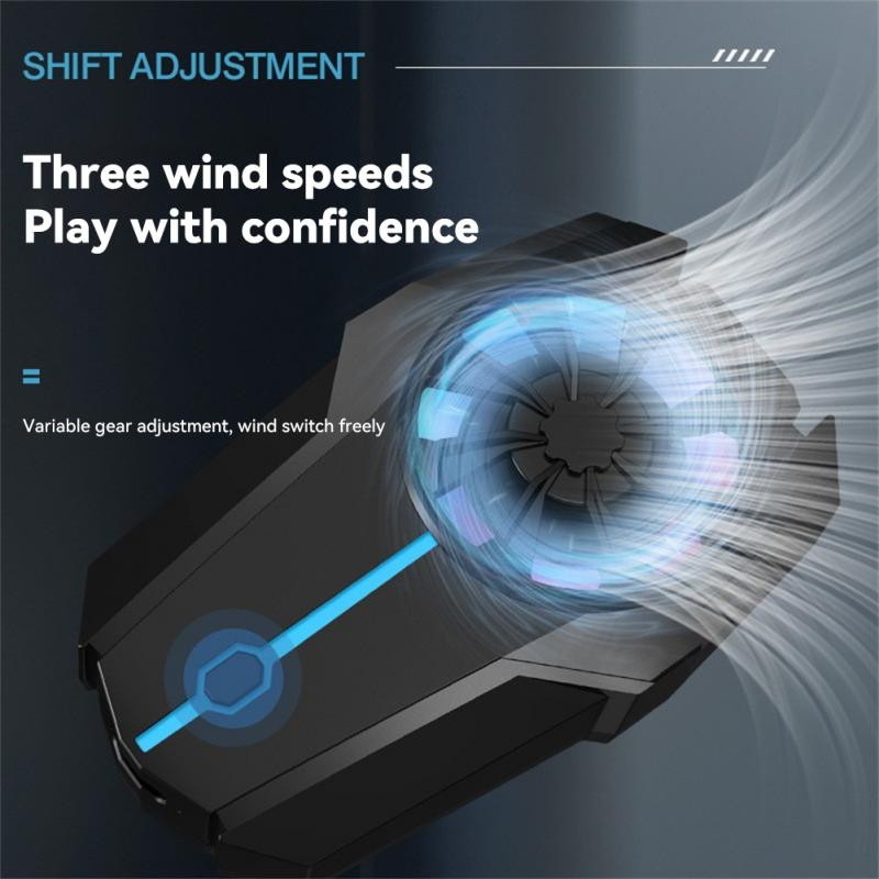 RYRA bezvadu ar gaisa dzesēšanu mobilā telefona dzesētāja radiators uzspiežams ātrs kluss ventilators mobilā tālruņa dzesēšana Atpakaļ Clip Tālruņa radiators