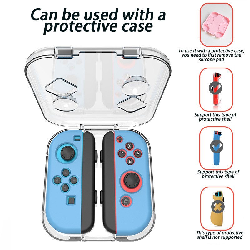 Lüliti joy_con jaoks saab vasaku ja parema käepideme kaitseümbrise varustada OELD jaoks sobiva PC läbipaistva kristallkorpusega