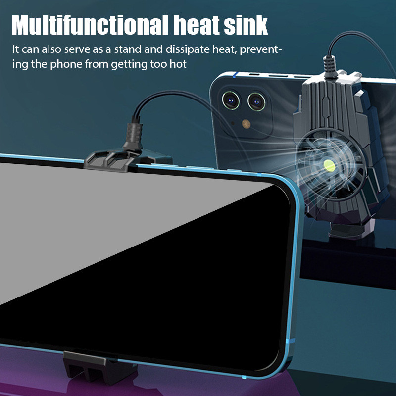 Mini ventilator za hlađenje mobitela Tihi hladnjak Radijator za mobitele Gaming Hladnjak za igre Prijenosni ventilator za hlađenje pametnog telefona Hladnjak