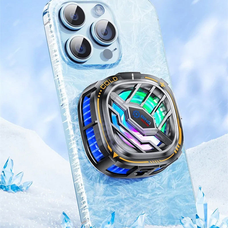 Radiator mobil magnetic nou cu afișaj digital pentru răcitor cu placă plată ventilator mobil de răcire General Pentru Apple Pentru mobil Samsung