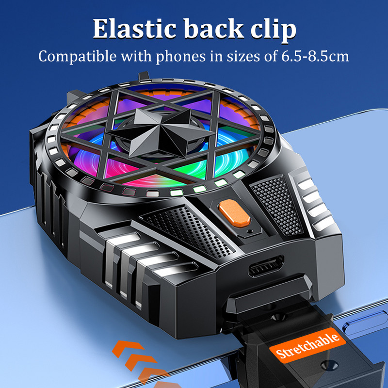 Răcitor reglabil pentru telefon mobil Radiator portabil pentru telefon mobil Ventilator de răcire a telefonului Disipează căldura Răcirea telefonului Temperatura