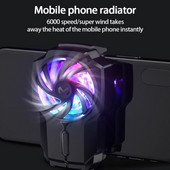 RYRA univerzális mobiltelefon hűtőventilátor radiátor PUBG telefonhűtő rendszerhez, hűvös hűtőborda mobiltelefonhoz, hátsó klipszel