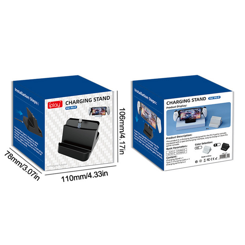 C típusú PS5 portáltöltő dokkolóhoz PlayStation 5 játékkonzolhoz, töltőállomáshoz PS portál töltőállványhoz PS5 tartozékokhoz