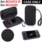 Ciets pārnēsāšanas soma PortablBag priekš ANBERNIC RG35XX H RG353M Retro spēļu konsoles ceļojumu uzglabāšanas turētājs ar tīkla maisiņu SD kartei