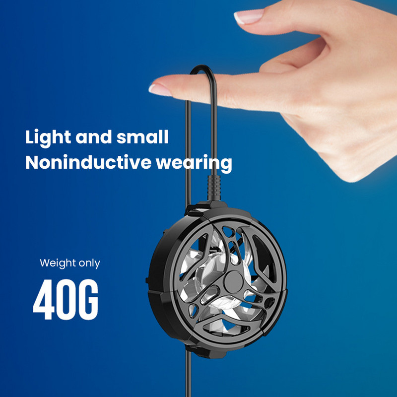 1 buc. Cele mai noi telefoane mobile USB răcite cu aer Clip din spate radiator Încărcare generală ventilator mic cadou Pubg potrivit pentru toate telefoanele mobile