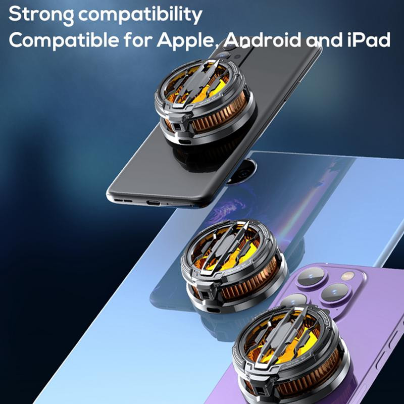 NAUJAS Magnetinis/nugarinis spaustukas 2 viename mobiliojo telefono puslaidininkinis aušinimo ventiliatoriaus radiatorius CX07, skirtas iPhone Android PUBG žaidimų aušintuvui