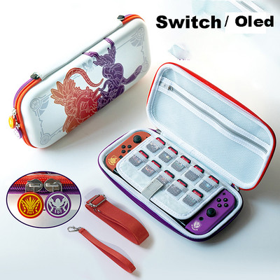 Nintendo Switch aizsargājošam cietā vāka maisiņa futrālim Scarlet and Violet Them uzglabāšanas soma Nintendo Switch Oled piederumam