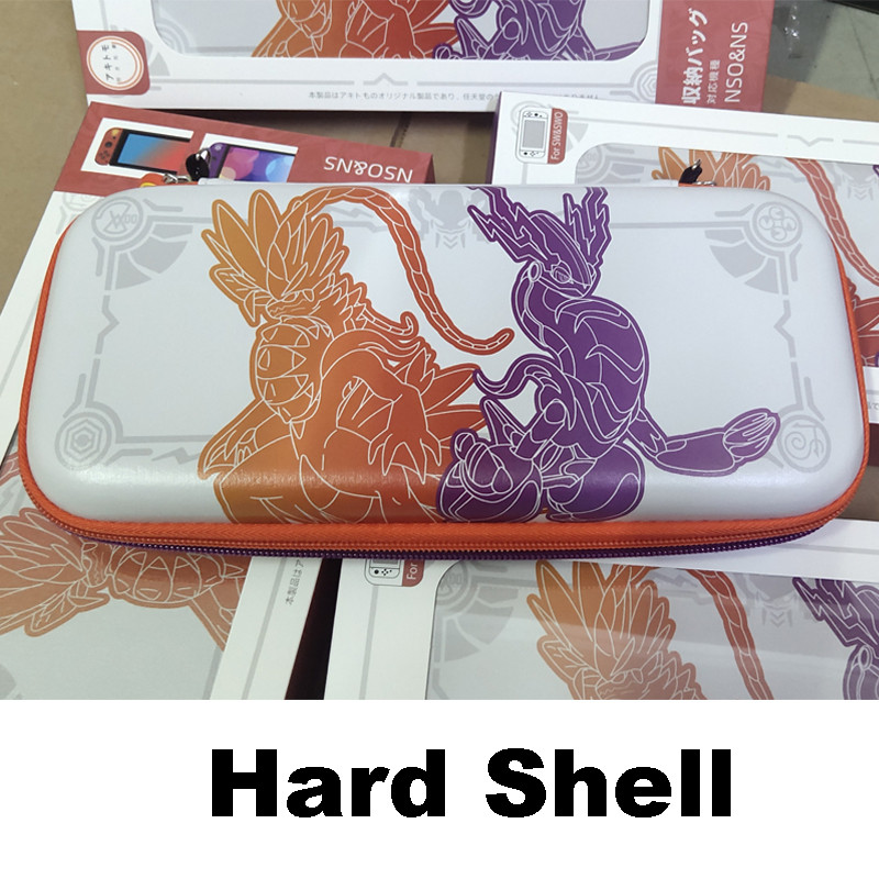 Nintendo Switch aizsargājošam cietā vāka maisiņa futrālim Scarlet and Violet Them uzglabāšanas soma Nintendo Switch Oled piederumam