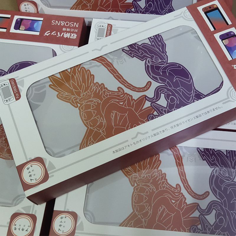 Nintendo Switch aizsargājošam cietā vāka maisiņa futrālim Scarlet and Violet Them uzglabāšanas soma Nintendo Switch Oled piederumam