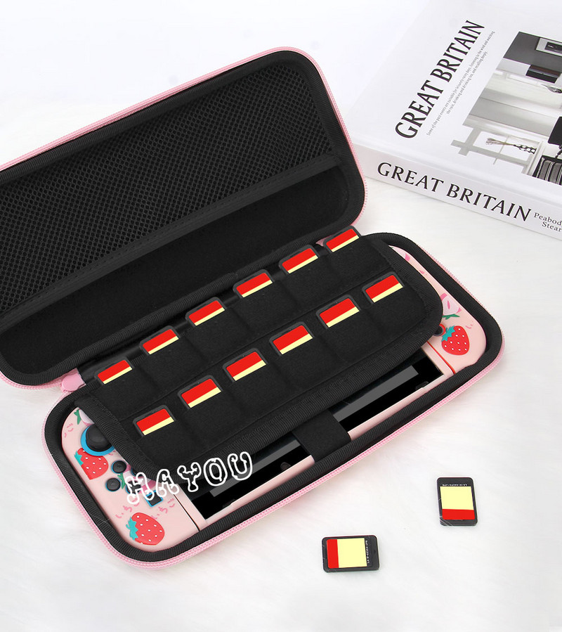 Nintendo Switch/Lite konsoles glabāšanas somas aizsargapvalks cietā korpusa vāciņš Nintendo slēdža pārnēsāšanas somai, spēļu aksesuārs