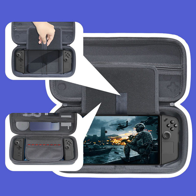 Legion Go uzglabāšanas somai Profesionāls ciets EVA aizsargpārklājs Triecienizturīgs ceļojumu soma Lenovo Legion Go aksesuāram