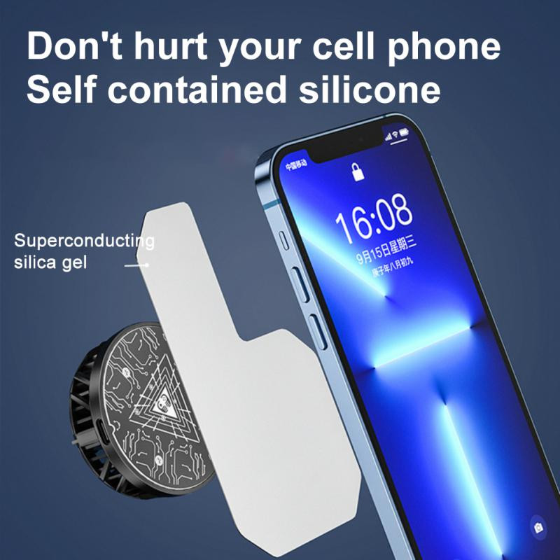 2023 Mobiiltelefoni jahuti plaadi radiaatori magnetiline kiirgav kleebis mängujahutusventilaatoritele jahutusradiaator iPhone`i / Samsungi / Xiaomi jaoks