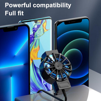 Охладител за мобилен телефон X16 Универсален вентилатор за охлаждане на мобилен телефон Радиатор за PUBG Game Cool радиатор за Samsung Huawei iPhone Xiaomi