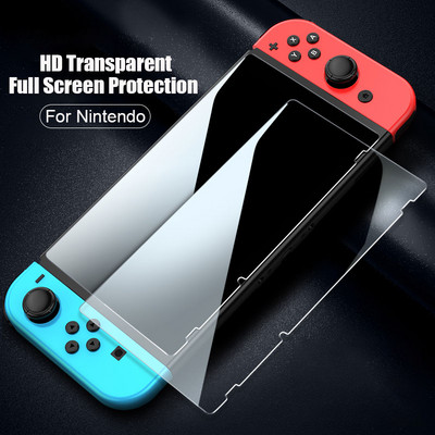 Edzett üveg védőfólia Nintendo Switchhez Oled ívelt él teljes fedésű képernyővédő fólia Nintend NS Lite játékkonzolhoz