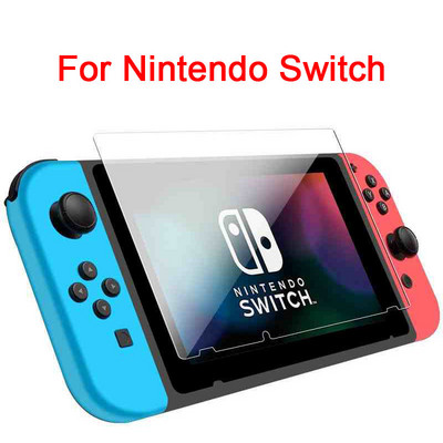 Rūdīta stikla aizsargplēve priekš Nintendo Switch Oled izliektas malas pilna vāka ekrāna aizsargs Nintend NS Lite spēļu konsolei