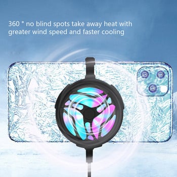 Ψύξη τηλεφώνου Mini Ταμπλέτα κινητού τηλεφώνου Cool Heat Sink Cooler Cooler Cooler για iPhone Samsung Xiaomi Gaming Cooler Mobile Phone Radiator
