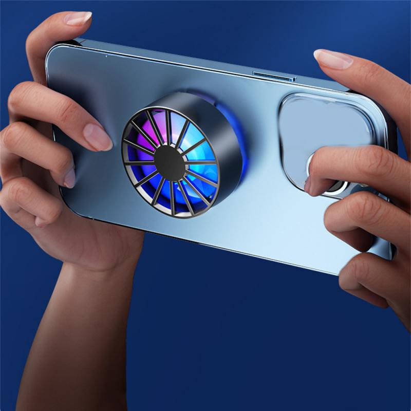 Radiator magnetic răcit cu aer pentru telefon mobil pentru jocuri PUBG, cu zgomot redus, cu disipare rapidă a căldurii, ventilator de răcire pentru
