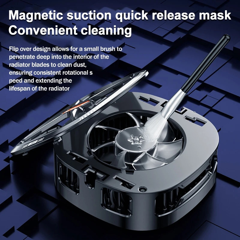 Bonola pārnēsājams magnētiskais tālruņa dzesēšanas radiators ar klipsi iPhone/Samsung telefona spēļu pusvadītāju dzesētāja radiatoriem iPad