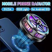 Magnetpooljuht mobiiltelefoni jahuti radiaator 10W tugev jahutus RGB 7 värvi valgustusega mängujahuti mobiiltelefoni tahvelarvutile