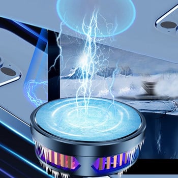 Магнитен полупроводников радиатор за охлаждане на мобилен телефон 10 W силно охлаждане RGB 7 цветно осветление Охладител за игра ЗА мобилен телефон Таблет