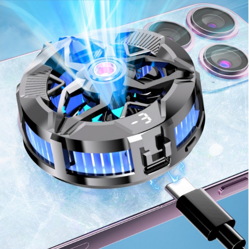 Radiator cu semiconductor pentru telefon mobil nou răcitor magnetic pentru ventilator de răcire pentru jocuri PUBG compatibil pentru iPhone 15 14 13 12 11 Pro Max