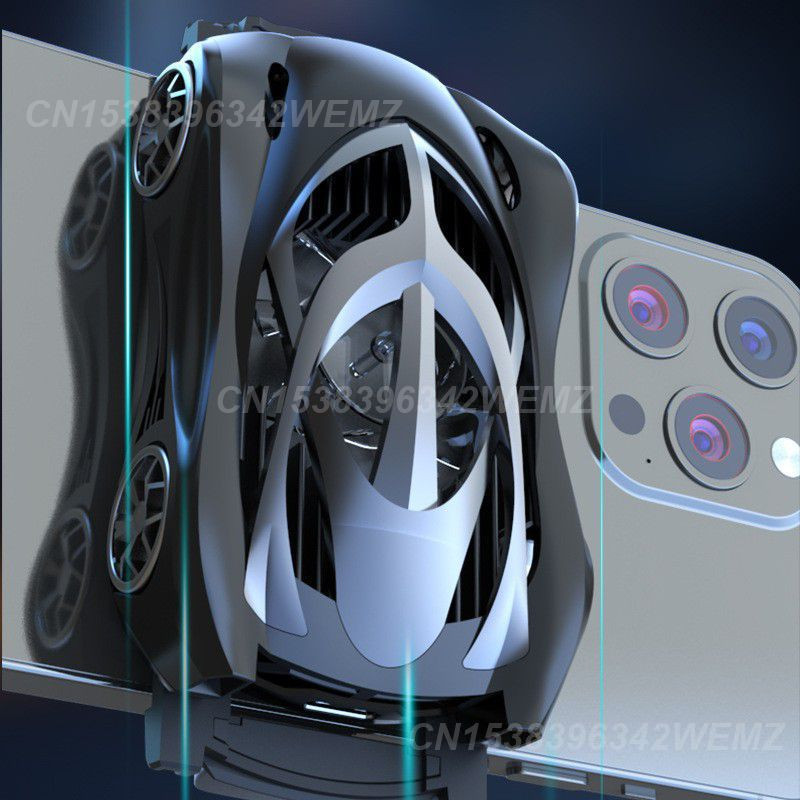 Mobilā tālruņa dzesēšanas ventilators Īpaši kluss E-sports Mobilo tālruņu aksesuāri Mobilais tālrunis Cool Heat Sink Obile Phone Cooler Portable