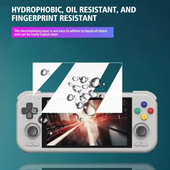 Visą dengiančią apsauginę priekinę plėvelę, skirtą Retroid Pocket 4/4 Pro Film HD Protection Ultra Clear Screen HD grūdintas stiklas