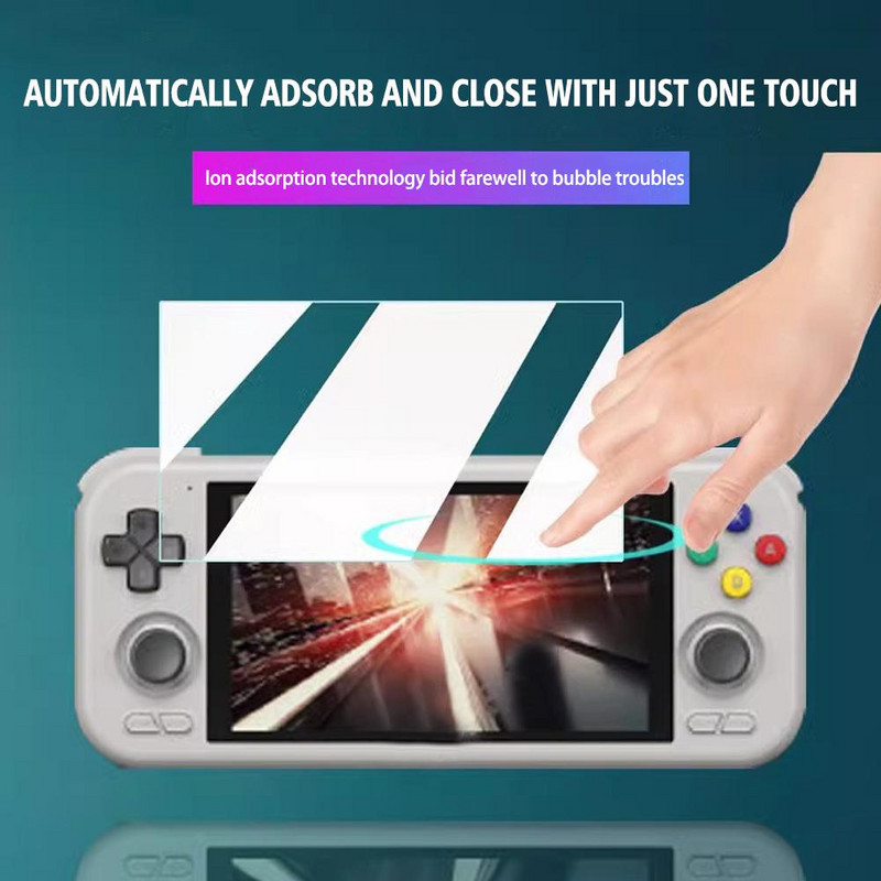 Visą dengiančią apsauginę priekinę plėvelę, skirtą Retroid Pocket 4/4 Pro Film HD Protection Ultra Clear Screen HD grūdintas stiklas