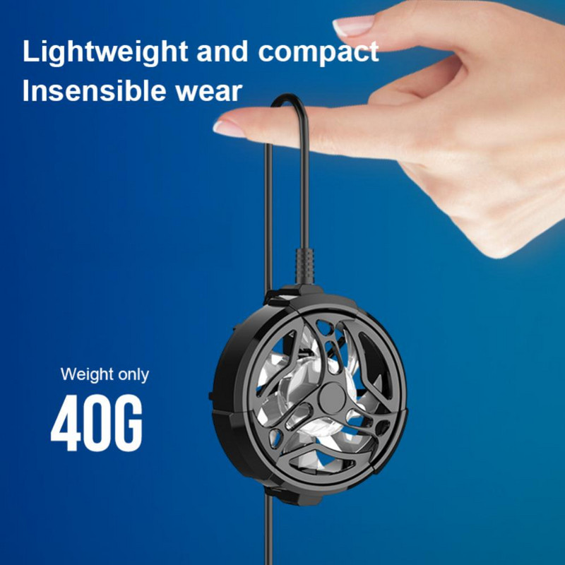 Universāls RGB Mini tālruņa dzesēšanas ventilators USB radiatora Turbo Hurricane spēļu dzesētājs Redmi Nova