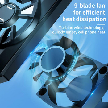 Αξεσουάρ κινητών τηλεφώνων Fast Cooling Mute Mini Mobile Game Radiator Mobile Game Artifact Mobile Phone Cooling Fan Air-cooled S1