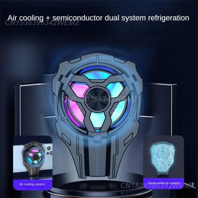 Hűtő hűtőborda Rendkívül csendes alumínium telefon radiátor irodai kiegészítők hűtőkapocs hordozható 15w-os okostelefon hűtőventilátor