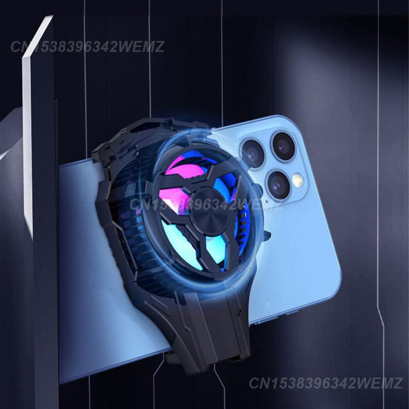 Viedtālruņa dzesēšanas ventilators, siltuma izkliede 15 w mobilā telefona dzesētājs biroja piederumi tālruņa radiators trīspusējs sūkšanas alumīnijs