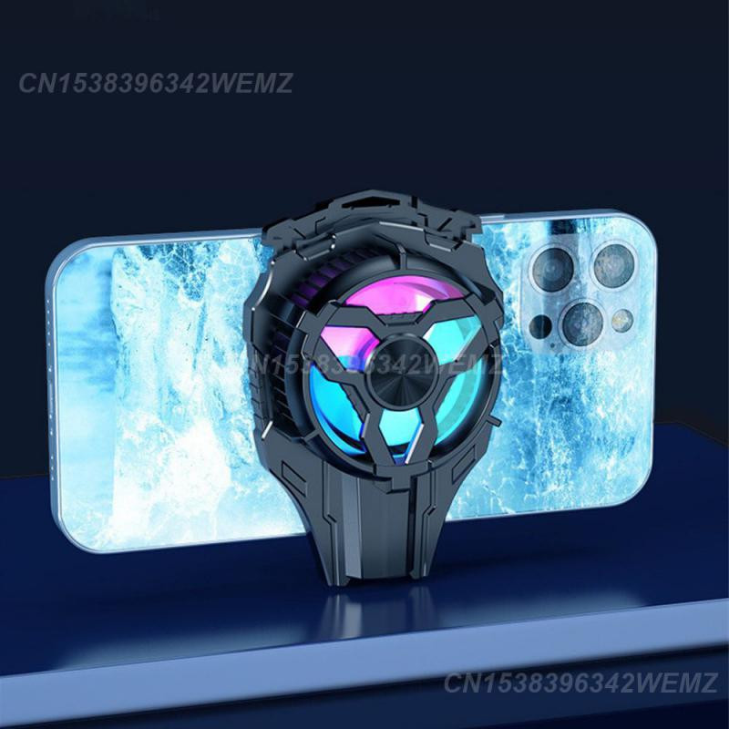 Viedtālruņa dzesēšanas ventilators, siltuma izkliede 15 w mobilā telefona dzesētājs biroja piederumi tālruņa radiators trīspusējs sūkšanas alumīnijs