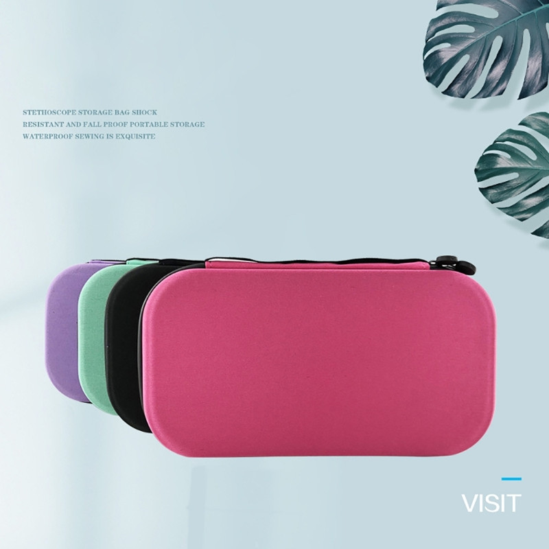 Ciets EVA pārnēsājams ūdensnecaurlaidīgs pārnēsāšanas futrālis uzglabāšanas kastes tīkla kabatas stetoskopam medicīnas organizatora aizsargsomiņai