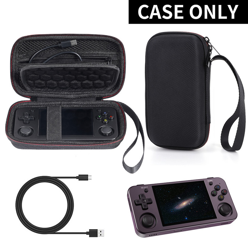 RG35XX H/RG353M spēļu konsoles uzglabāšanas soma EVA cieta triecienizturīga aizsargsomiņa pārnēsāšanas soma Mini somiņa spēļu piederumi