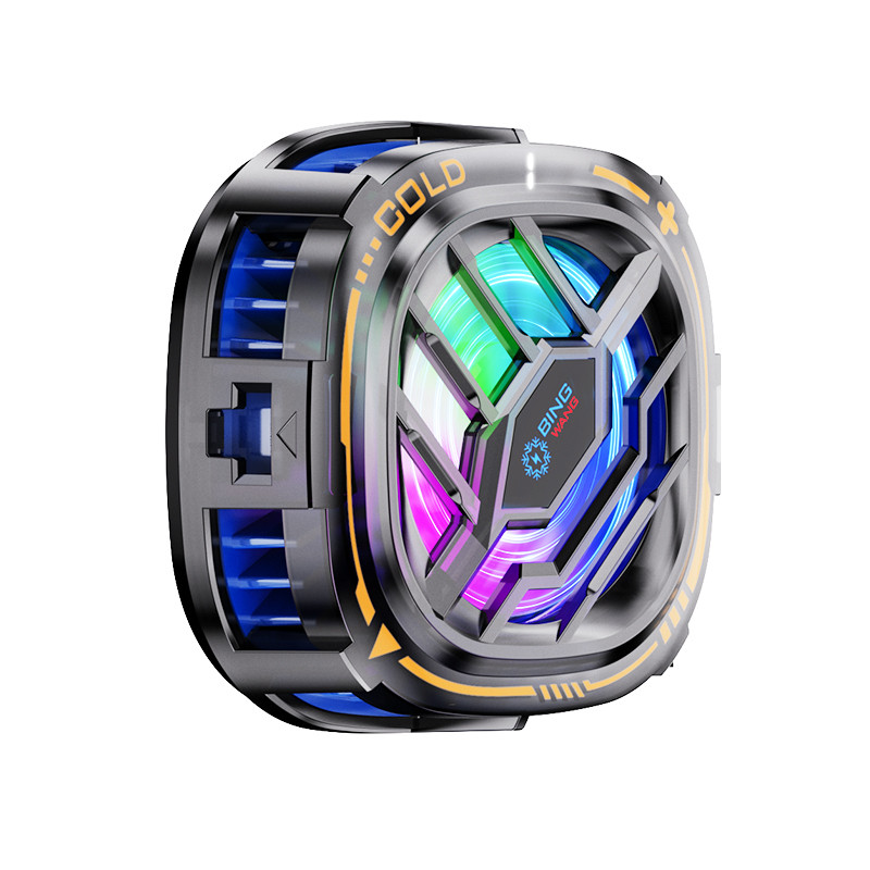 Magnet- ja tagaklambriga mobiiltelefoni jahuti RGB kiire jahutusega mobiiltelefoni radiaatori jahuti mobiilimängude jaoks Tiktoki otseülekande jaoks