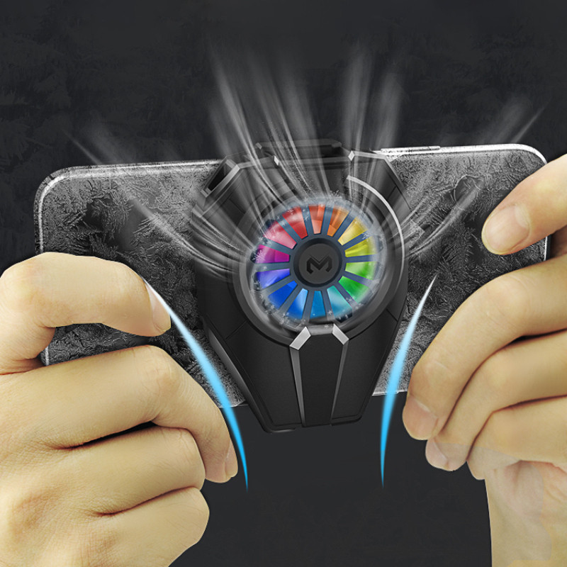 DL05 mobiltelefon-hűtő mobiltelefonhoz hűtőventilátor-radiátor PUBG játékhoz Cool hűtőborda okostelefon táblagép léghűtőhöz