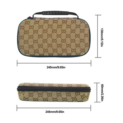 ANBERNIC RG556 spēļu konsoles uzglabāšanas soma EVA cietā ceļojumu soma Pārnēsājams ūdensnecaurlaidīgs aizsardzības futrālis rāvējslēdzēja soma