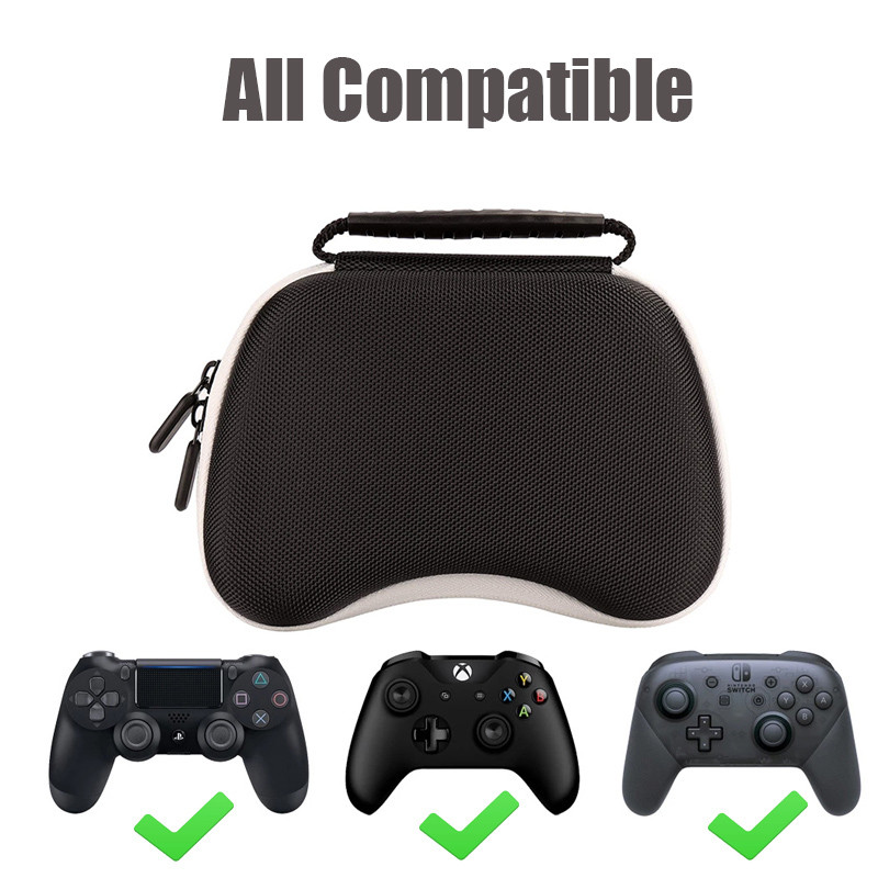 Pārnēsājams EVA Hard Shell pārnēsāšanas futrālis ar rokas siksnu Xbox One SX/PS4/Switch Pro kontroliera uzglabāšanas soma Triecienizturīga