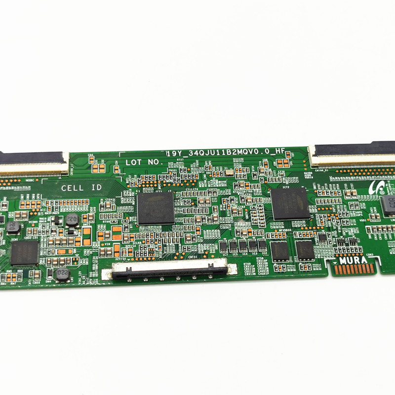 Jauna oriģinālā 19Y-34QJU11B2MQV0.0-HF T-Con plate Xiaomi XMMNTWQ34 televizoram LSM340YP Profesionāls testa panelis 34 collu televizora izliekts ekrāns