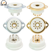 9pinska B9A utičnica za vakuumsku cijev Keramičko postolje ventila Utičnica žarulje za napajanje za 12AX7 EL84 5670 12AT7 Vintage audio pojačalo DIY HiFi