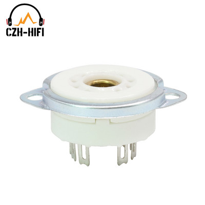 9pinska B9A utičnica za vakuumsku cijev Keramičko postolje ventila Utičnica žarulje za napajanje za 12AX7 EL84 5670 12AT7 Vintage audio pojačalo DIY HiFi