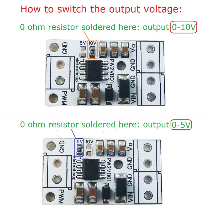 Tensiune intrare analogică impuls semnal PWM la ieșire convertizor DAC 0-5V/0-10V pentru Arduiuo MEGA2560 PLC Raspberr Pi ESP32 NodeMCU