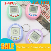 4/3/2/1 TK 90S jaoks Nostalgiline Tamagotchi elektrooniline 168 lemmikloomade mängukonsool, kaasaskantav võtmehoidja, laste mänguasi, naljakas virtuaalne kübermänguasi